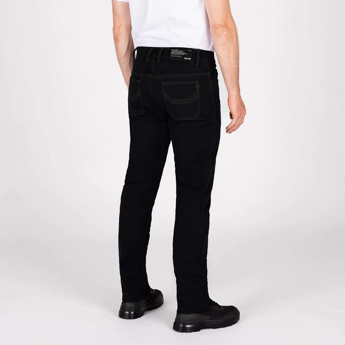 KNOX Shield MK2 Klassisch Kurz Herren Motorradjeans Schwarz