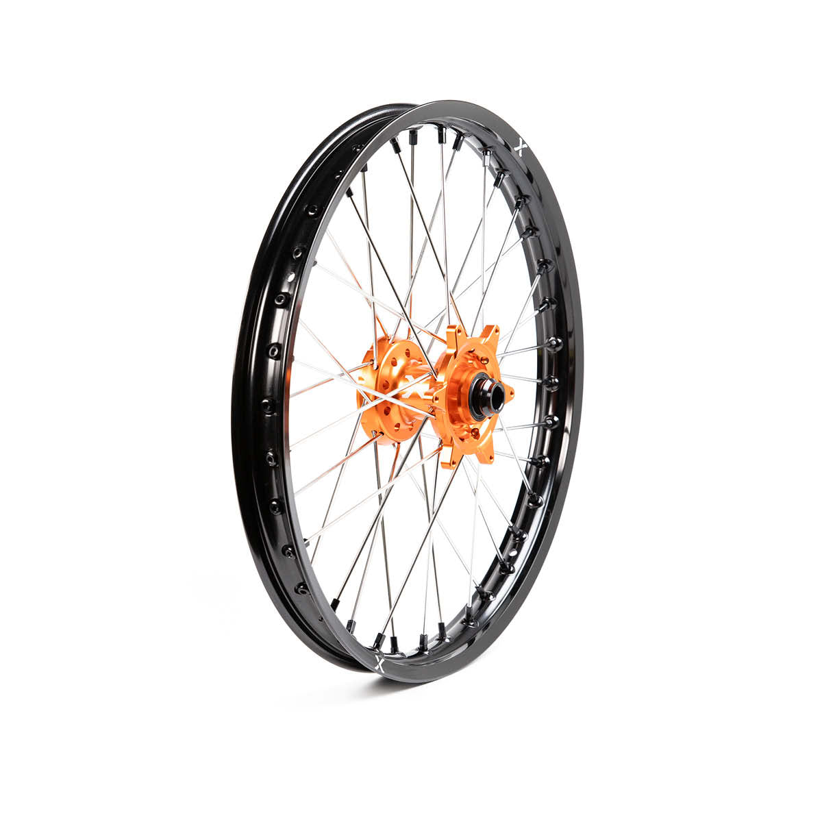 X-Grip Felgen-Set V3 21"/18" Schwarz-Orange für Sherco