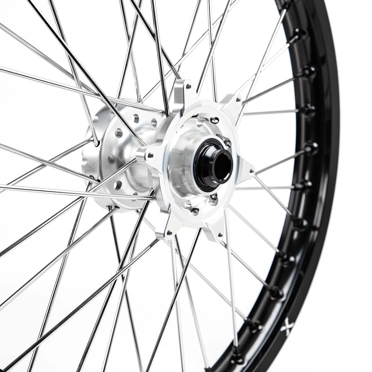 X-Grip Felgen-Set V3 21"/18" Schwarz-Silber für KTM/HQV 23- / GasGas 24-