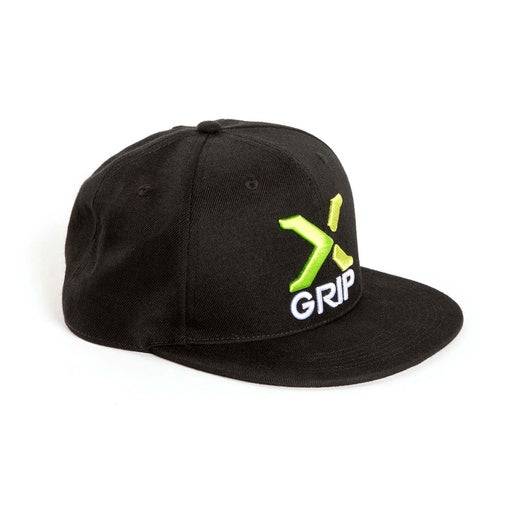 X-GRIP Cap V2 Freizeitbekleidung, schwarze Baseball-Cap mit gebogenem Schirm und X-Grip Logo, bequem und stylisch.