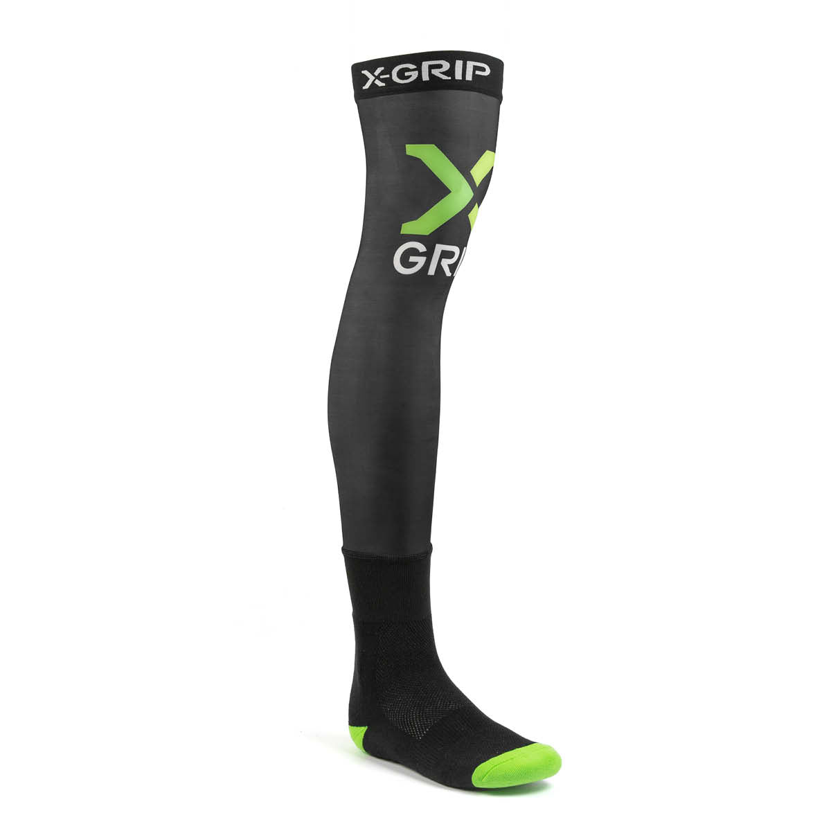 X-Grip Knieorthesen-Socken Schwarz
