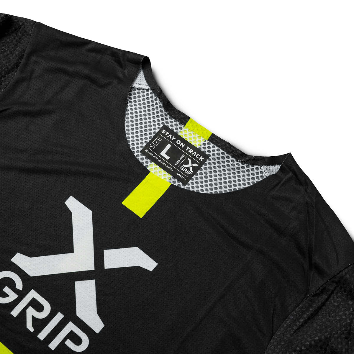 X-GRIP Motocross Jersey Tungsten Schwarz/Petrol