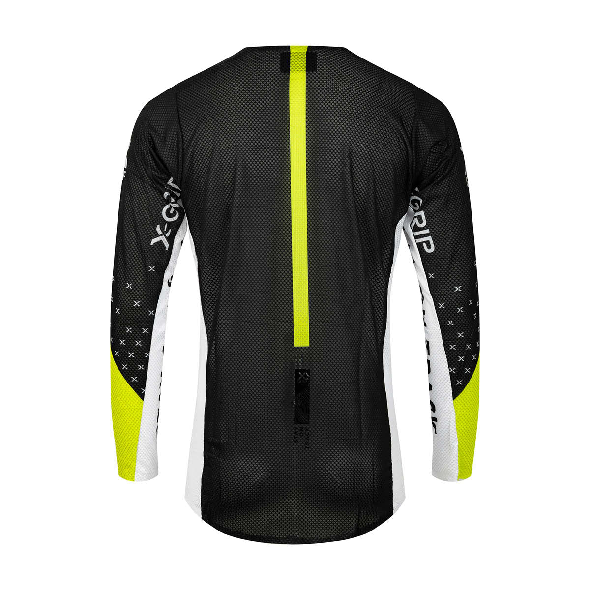 X-GRIP Motocross Jersey Tungsten Schwarz/Acid-Gelb