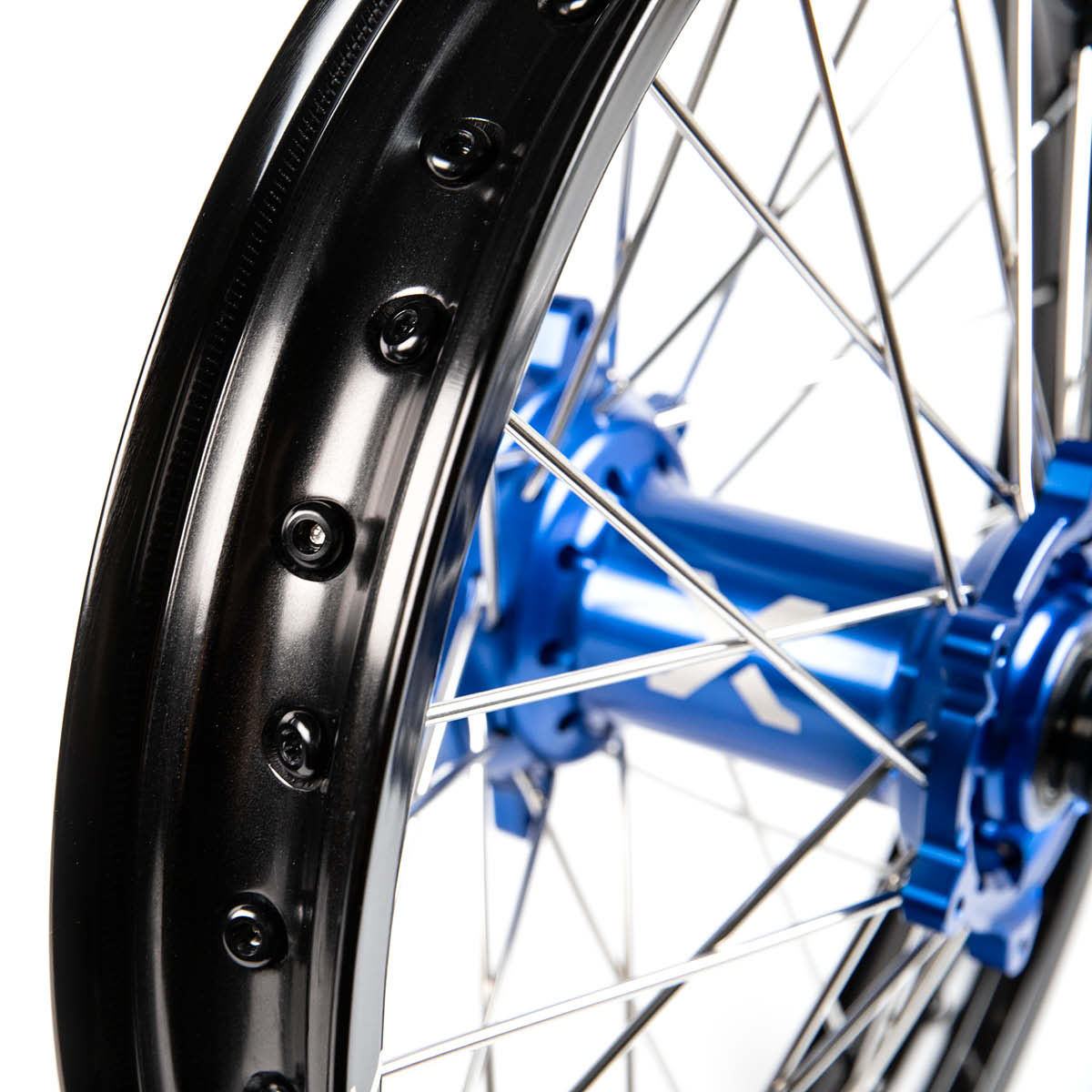 X-Grip Felgen-Set V3 21"/19" Schwarz-Blau für Sherco