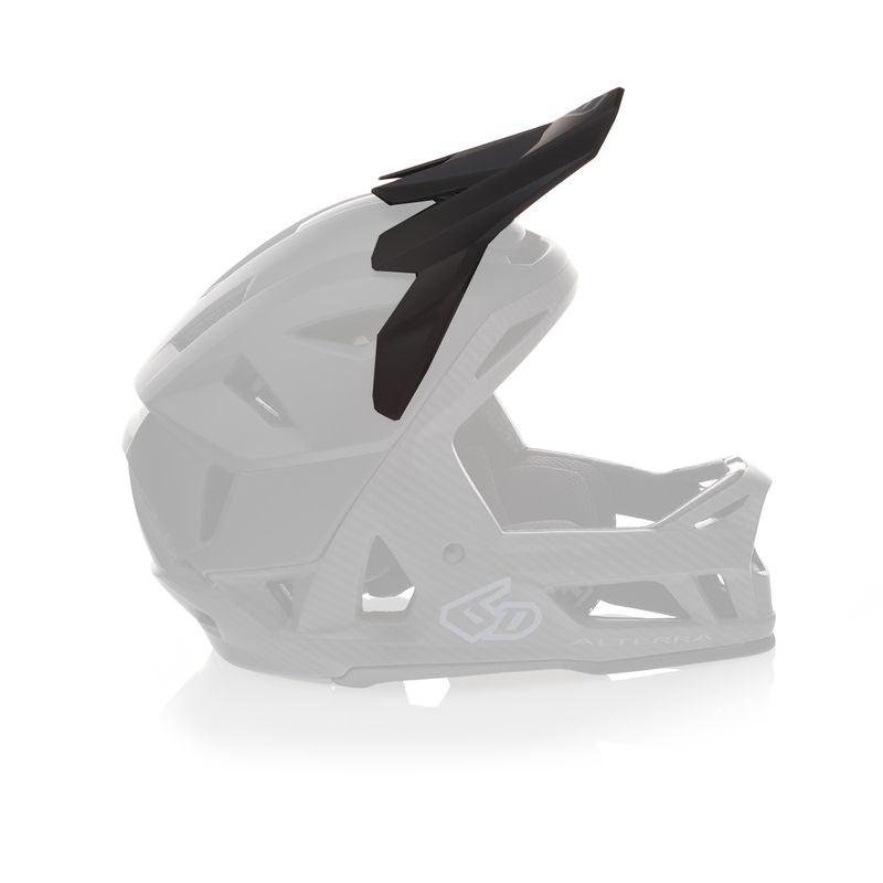 Matt schwarzes Ersatzvisier für 6D MTB Fahrradhelm, schützt die Augen und sorgt für verbesserten Sonnenschutz beim Radfahren.