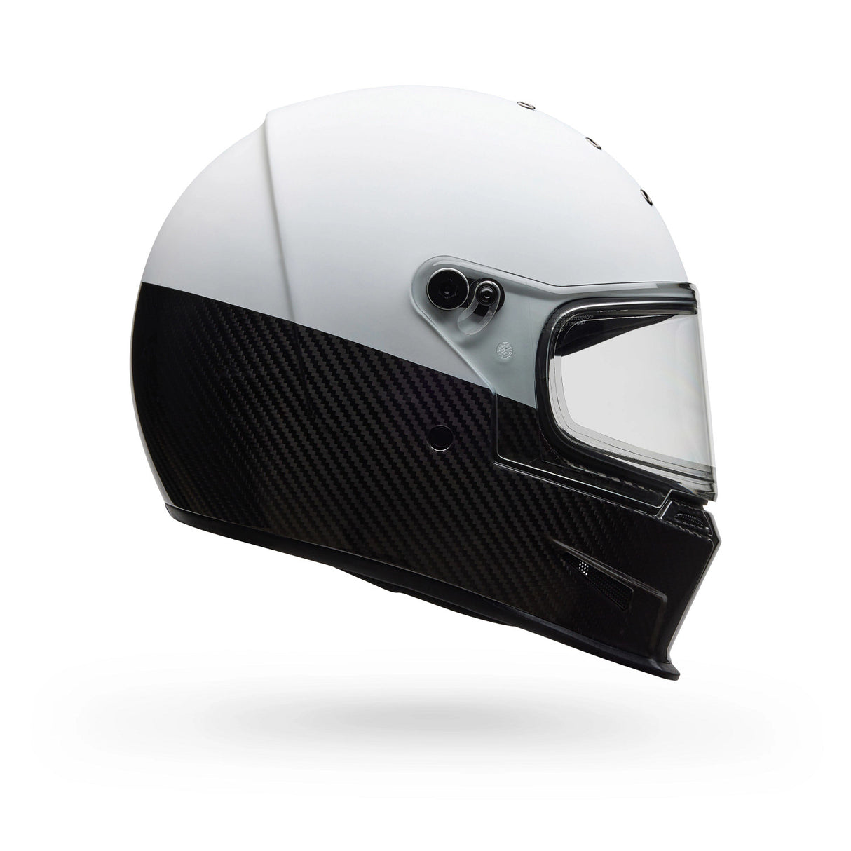 Bell Eliminator Carbon Diverge Weiss/Schwarz Integralhelm