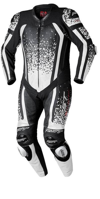 RST ProSeries EVO CE Airbag Motorrad Lederkombi-Camo Weiss/Schwarz