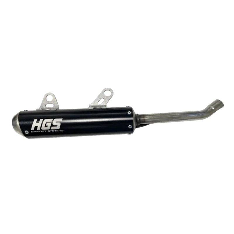 HGS Endschalldämpfer Racing für KTM SX85 & Husqvarna TC85 ab 2025 – Black Steel