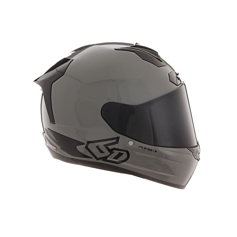 6D ATS-1R Solid Gloss Cement Grey Helm FIM