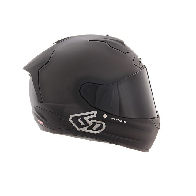 Schwarzer 6D ATS-1R Integralhelm in matternder Optik, matte Schwarz, FIM-zertifiziert, für sicheren Motorradschutz