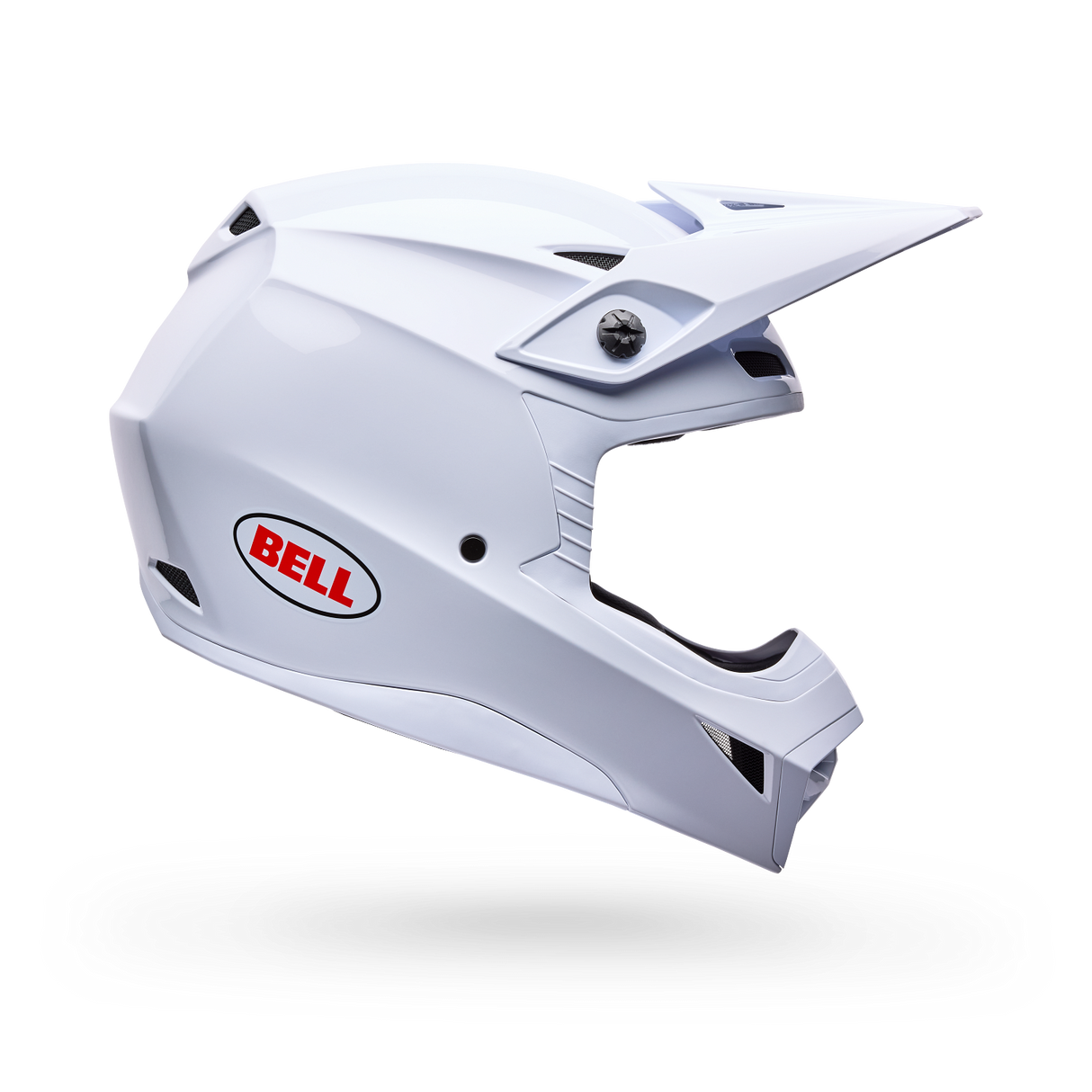 Bell Mx-10 Mips Solid Weiss Motocrosshelm