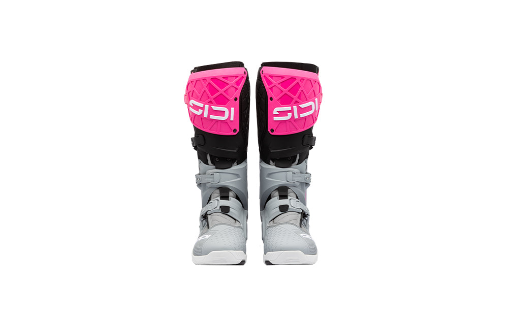 Sidi Crossair X Motocross-Stiefel Grau-Neonpink