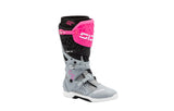 Sidi Crossair X Motocross-Stiefel Grau-Neonpink