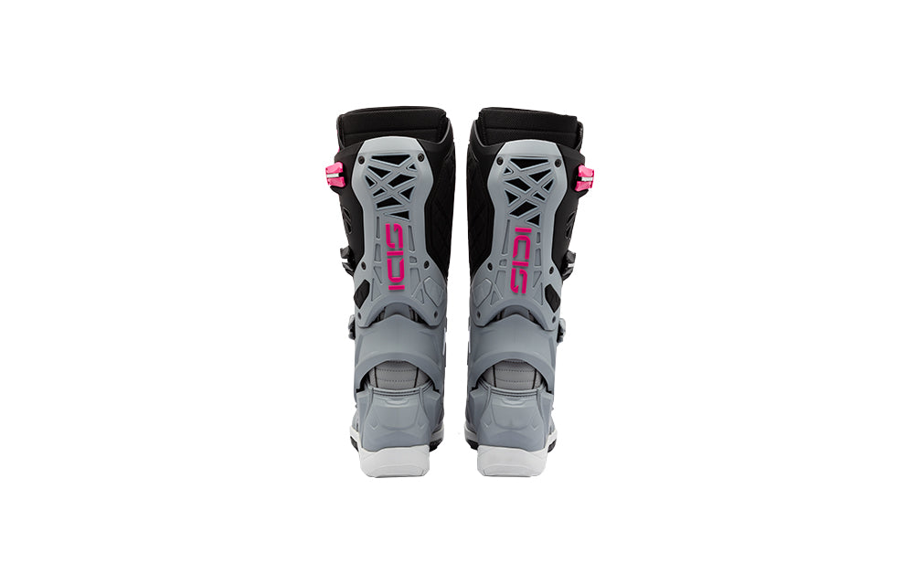 Sidi Crossair X Motocross-Stiefel Grau-Neonpink