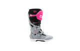 Sidi Crossair X Motocross-Stiefel Grau-Neonpink