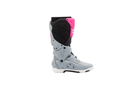 Sidi Crossair X Motocross-Stiefel Grau-Neonpink