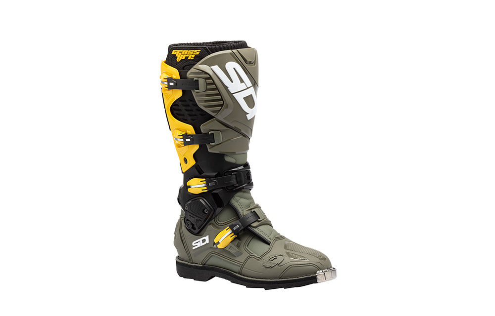 Sidi Crossfire 3 Motocross-Stiefel Militärgrün-Ocker