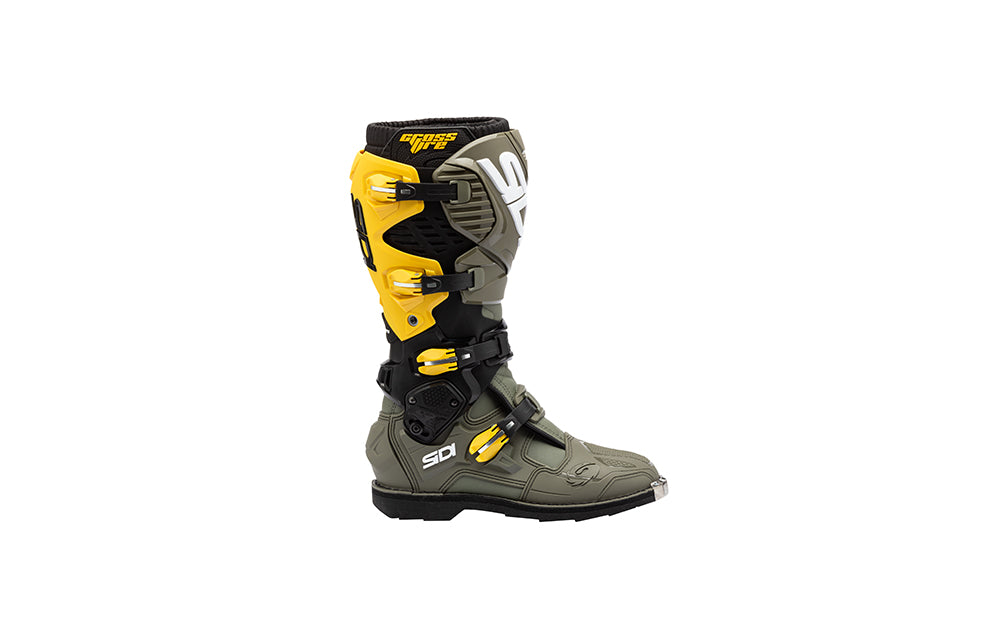 Sidi Crossfire 3 Motocross-Stiefel Militärgrün-Ocker