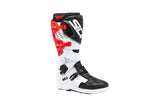 Sidi Crossfire 3 SRS Motocross-Stiefel Weiß-Schwarz-Rot