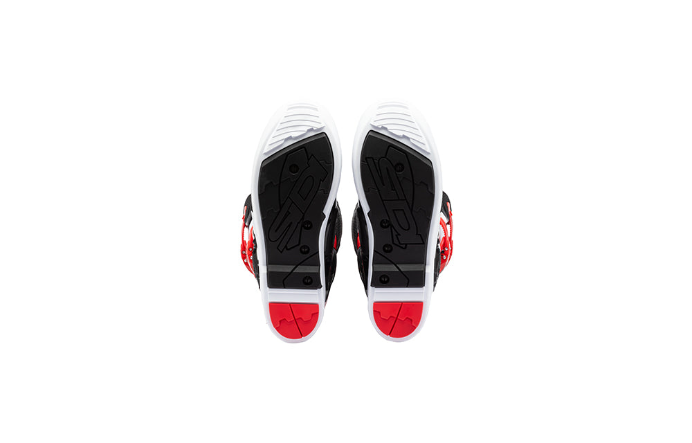 Sidi Crossfire 3 SRS Motocross-Stiefel Weiß-Schwarz-Rot