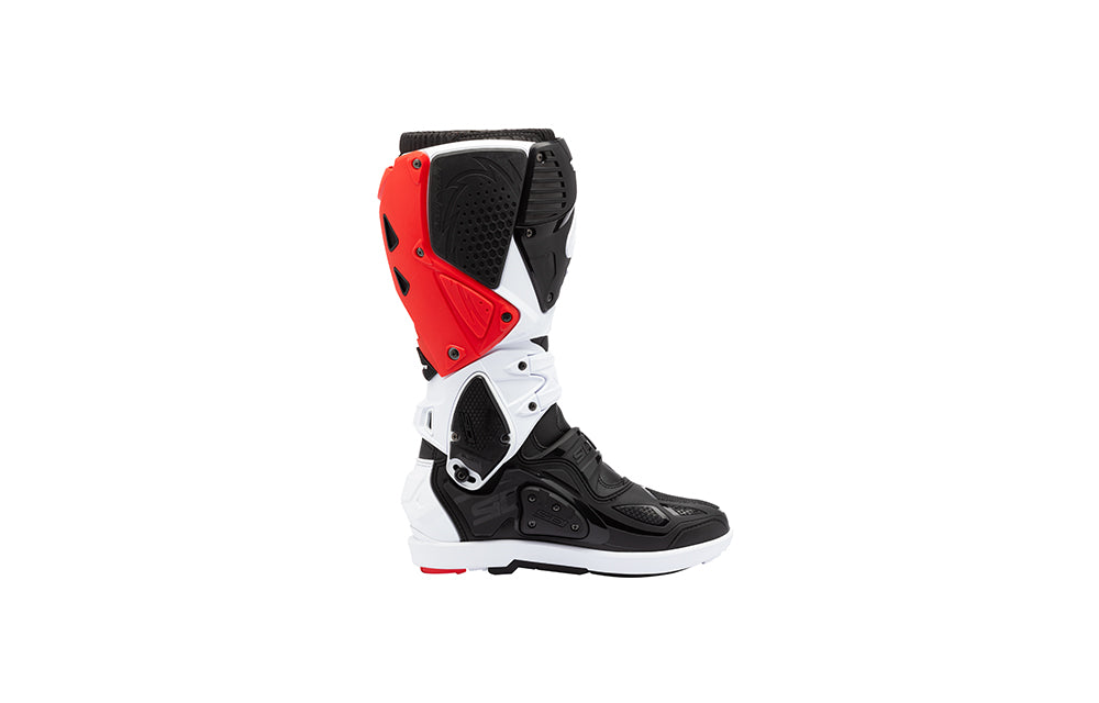 Sidi Crossfire 3 SRS Motocross-Stiefel Weiß-Schwarz-Rot