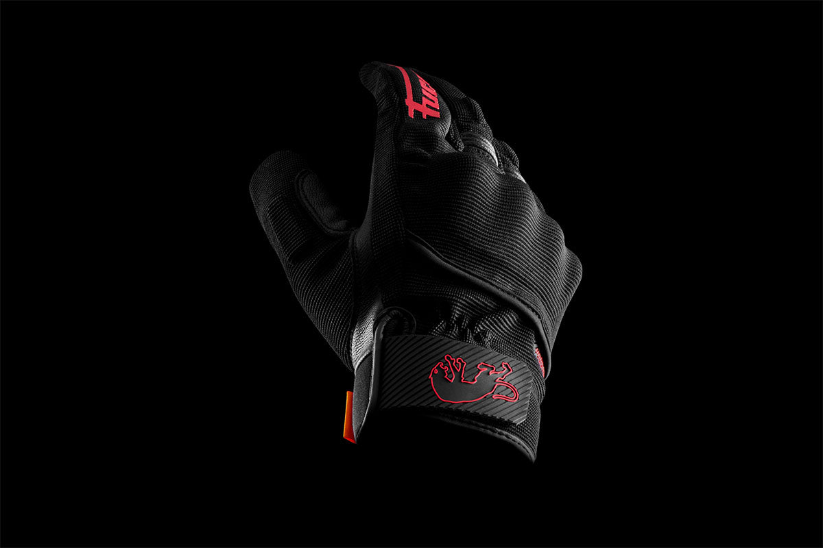 Furygan Handschuhe Jet D3O Evo Schwarz-Rot