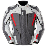 Furygan Jacke Apalaches Evo Grau-Perlweiß-Rot