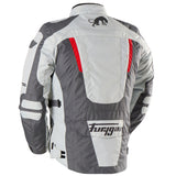 Furygan Jacke Apalaches Evo Grau-Perlweiß-Rot