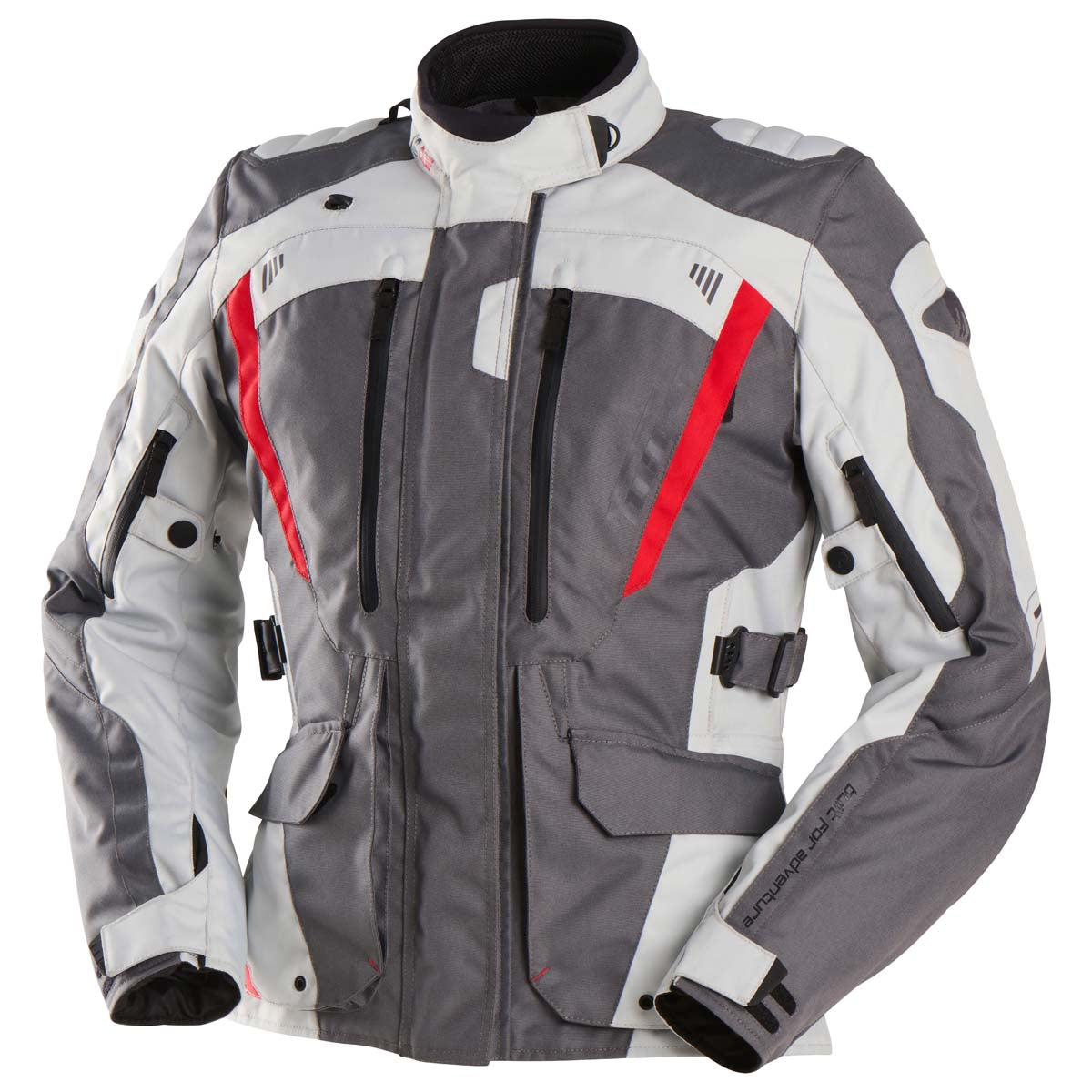 Furygan Jacke Apalaches Lady Evo Grau-Perlweiß-Rot