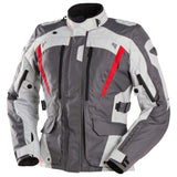 Furygan Jacke Apalaches Lady Evo Grau-Perlweiß-Rot