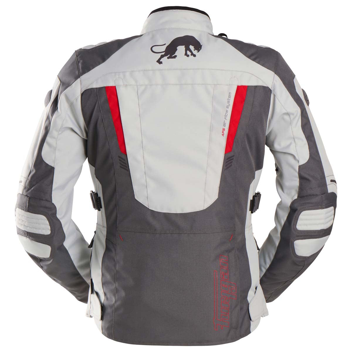 Furygan Jacke Apalaches Lady Evo Grau-Perlweiß-Rot