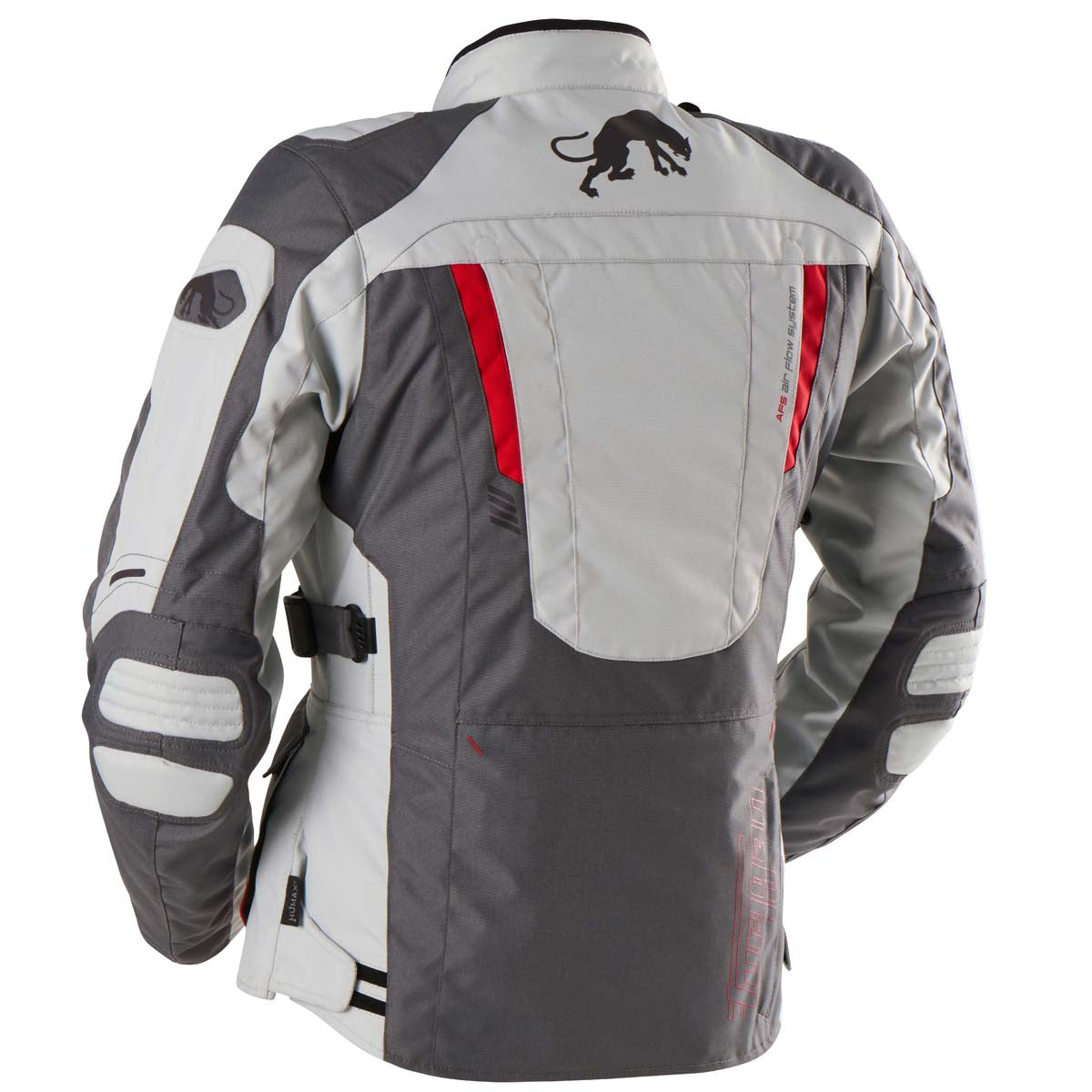 Furygan Jacke Apalaches Lady Evo Grau-Perlweiß-Rot