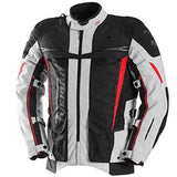 Furygan Jacke Montroc Kevlar Primaloft 3in1+ Schwarz-Perlweiß-Rot