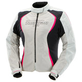 Furygan Jacke Odessa Evo 3in1 Vented+ Perlweiß-Schwarz-Pink