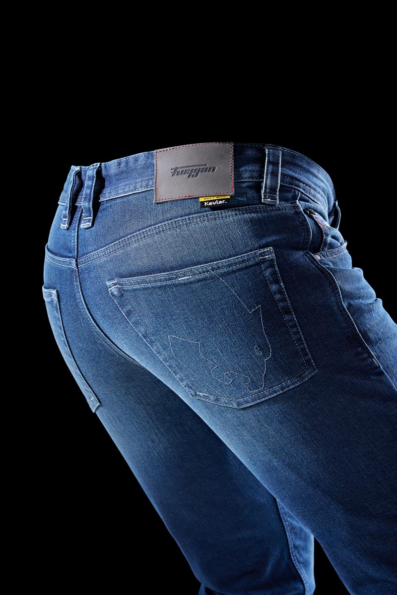 Furygan Jeans D12 X Kevlar Straight Denimblau
