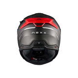 NEXX Helm X.TR Rush Schwarz-Rot matt