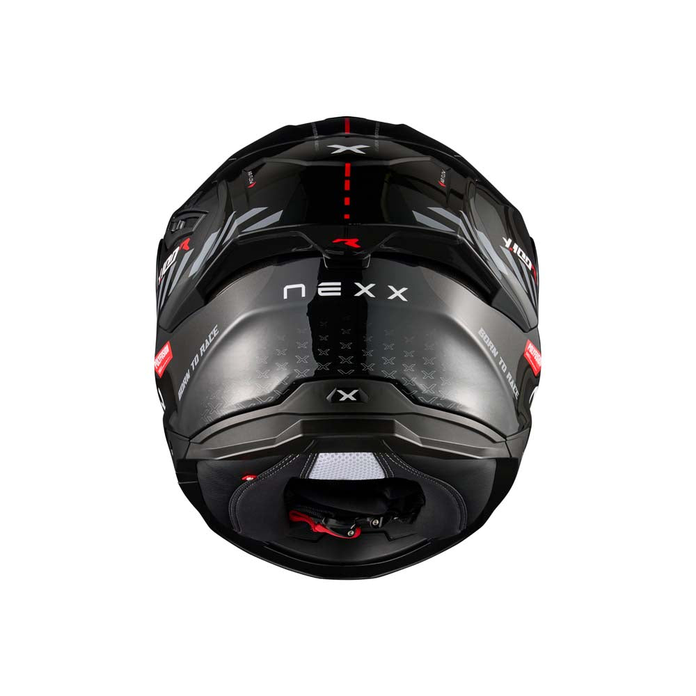 NEXX Helm Y.100R Fade Schwarz-Rot