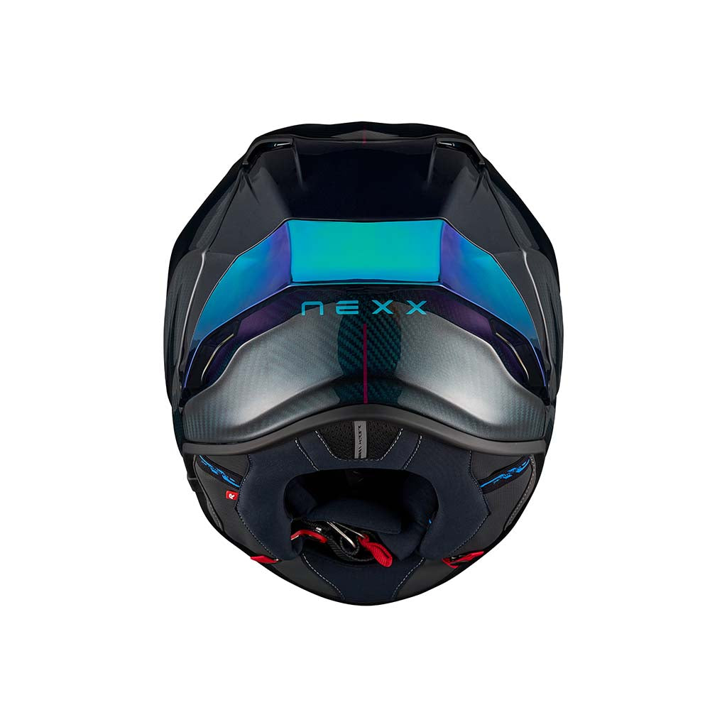 NEXX Helm X.R3R Hadal carbon Blau teal