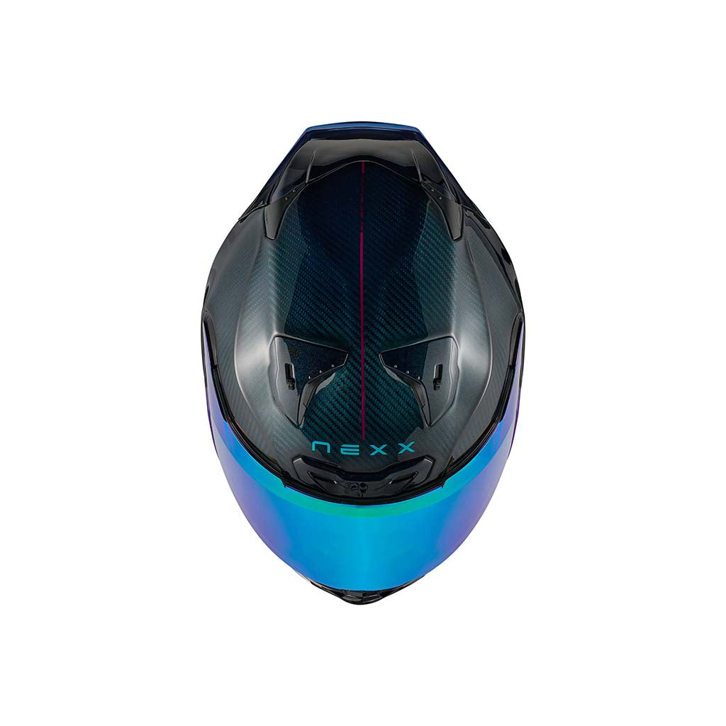 NEXX Helm X.R3R Hadal carbon Blau teal
