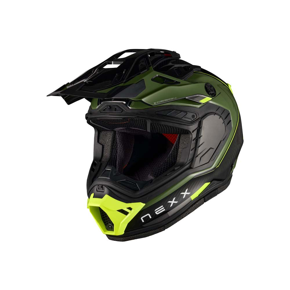 NEXX Helm X.Rally Raid Grün-Neon Gelb
