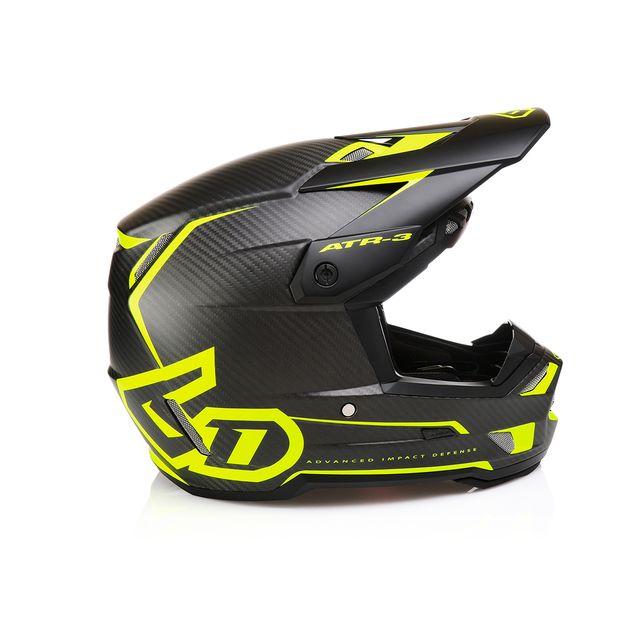 6D ATR-3 Helm Nova Matt Neon Gelb Carbon FIM