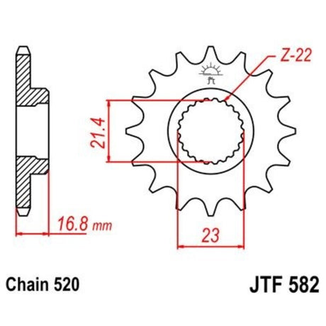 JTSPR FR SPROC 520 STEEL NFR 582