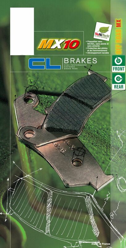 CLBRA BRAKE PADS 2398MX10 SINTER METAL