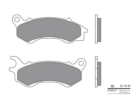 BREMB BRAKE PADS 07090CC CARBON CERAMIC