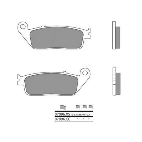 BREMB BRAKE PADS 07096CC CARBON CERAMIC
