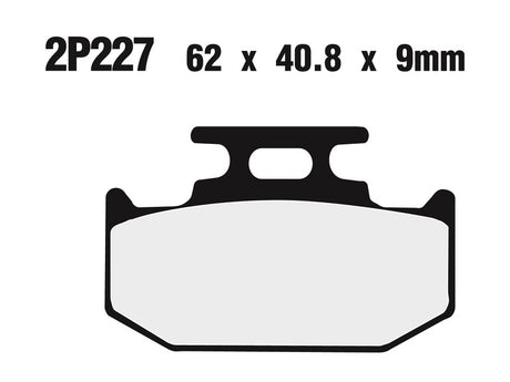 NISSI BRAKE PADS 2P-227GS SINTER METAL