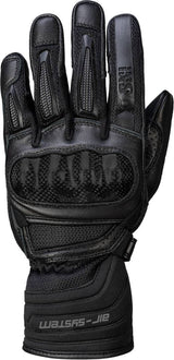 Schwarze iXS Sport Handschuhe Carbon-Mesh 4.0 mit atmungsaktivem Mesh-Material und sportlichem Design.