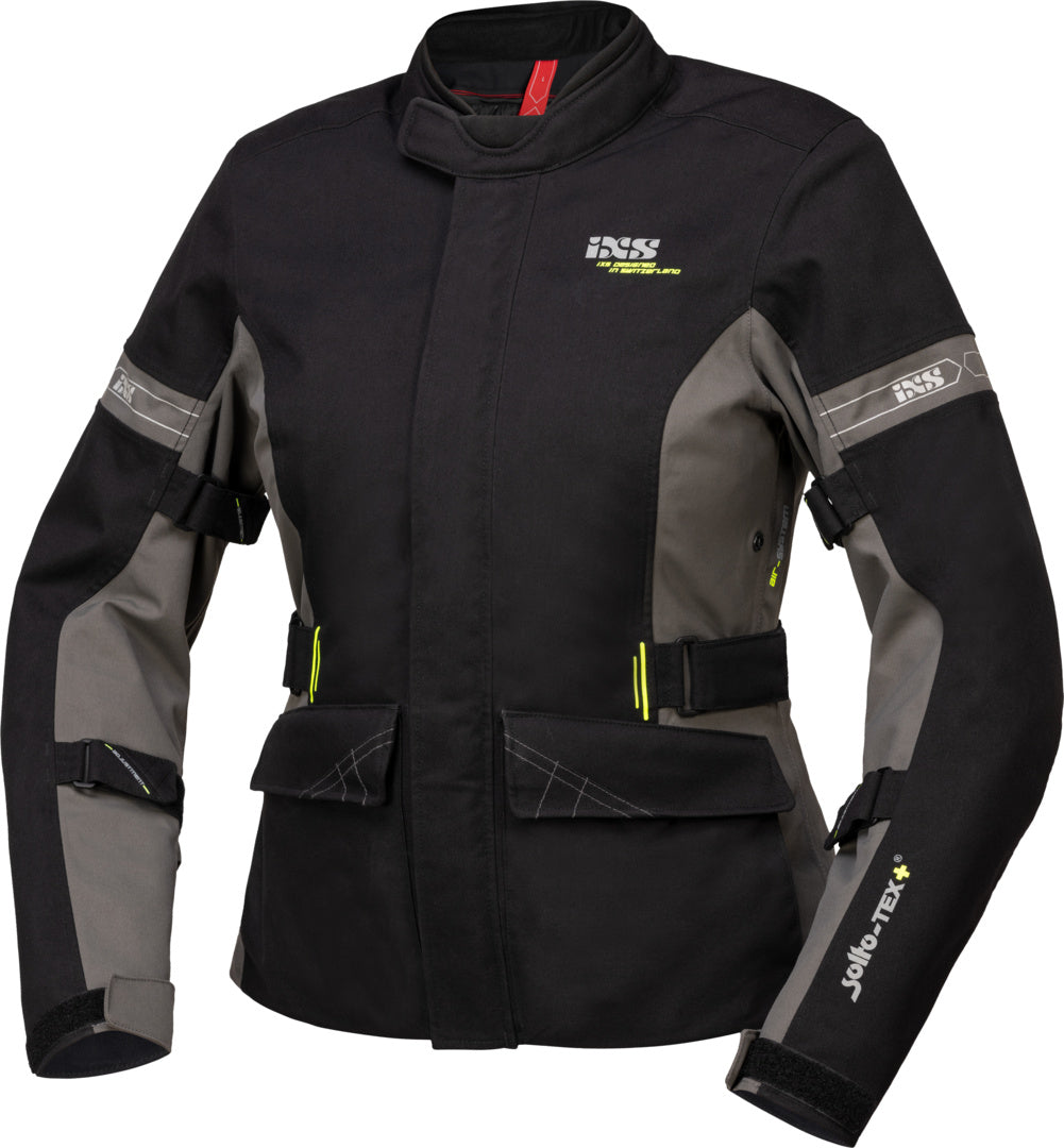 iXS Tour Damen Jacke Laminat-ST-Plus schwarz-grau