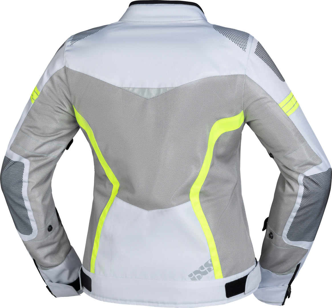 iXS Sport Damen Jacke Trigonis-Air hellgrau-grau-neon gelb