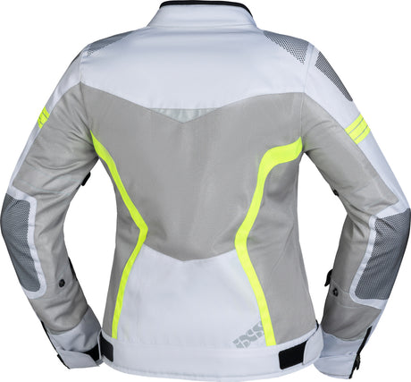 iXS Sport Damen Jacke Trigonis-Air hellgrau-grau-neon gelb